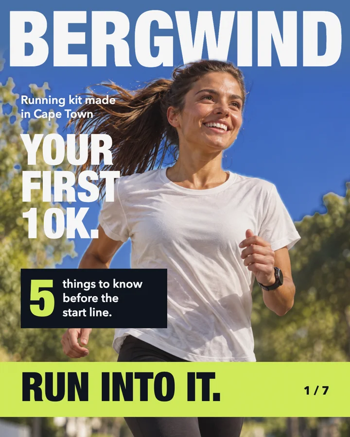 Bergwind carousel, slide 1 of 7: Your first 10k. Five things to know before the start line.
