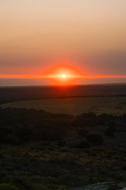 The off-road drive to sundowners at De Wildeveldt, still 10